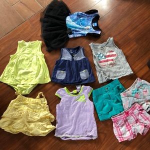 Bundle 9 pieces of clothing all size 2T/24M